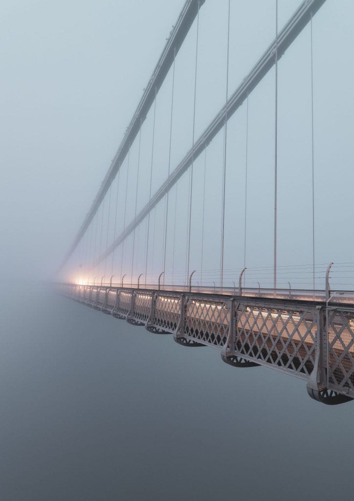 Close encounters of the bridgth kind - fine art foggy Bristol photo print