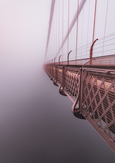 Vanishing point - fine art foggy Clifton Suspension Bridge print