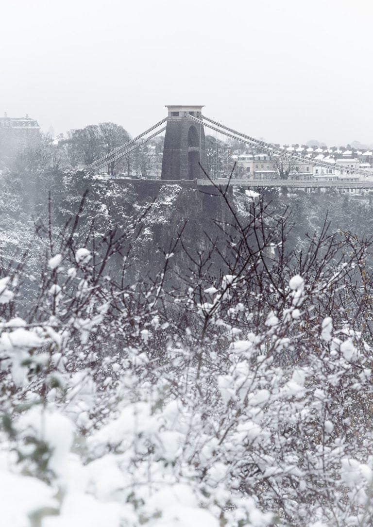 Clifton Suspension Bridge in Winter