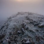Foggy frozen Mendips