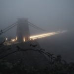 A foggy Clifton Suspension Bridge, Bristol