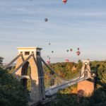 Bristol Balloon Fiesta Clifton Suspension Bridge flyby