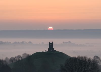 Burrow Mump on a misty morning